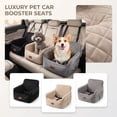 thumbnail image 2 of Pet Car Seat, Small Dog Car Seat, Dog Car Seats for Small Dogs, Dog Booster Car Seat, 19X16X9 in Quilted Plush Travel Safety Dog Seat for Car Back Front Seats, Secure Portable Pet, 2 of 7