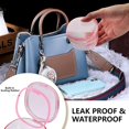 thumbnail image 4 of EZEELAI Travel Denture Case Denture Soaking Container with Brush, Denture Cleaning Case Retainer Bath Box Case False Teeth Container - Leak Proof & Lid Waterproof - Transparent Pink, 4 of 8