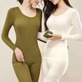 thumbnail image 3 of Conjunto de ropa interior térmica ultrafina sin costuras para mujer, Tops de fondo cálidos de invierno, Calzoncillos largos, L-XL de piel térmica altamente elástica, 2 piezas, 3 of 5