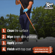 Liquid Rubber EPDM and TPO Primer, Rubber RV Roofing Coating, 1 Quart, 62 Sq ft Coverage