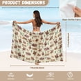 thumbnail image 7 of Yuyamidu Womens Sarong Beach Swimsuit Bikini Cover Up Wrap Long Pareo Cover Up Western Cowboy Sheer Bathing Suit Cover Ups, 7 of 7