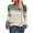 Beige women sweater, variant on Tuphregyow Women Pullover Sweater Top Stripe Print Trendy Oversized Fuzzy Party Outdoor Chunky Warm Knit Sweater Casual Jumper Tops Crew Neck Long Sleeve Blue XXL