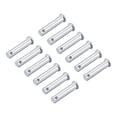 thumbnail image 5 of Single Hole Clevis Pins -10mm x 45mm Flat Head Zinc-Plating Solid Steel Link Hinge Pin 12Pcs, 5 of 5