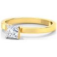 thumbnail image 2 of 2.00 Ct Brilliant Princess Cut Natural Moissanite Engagement Rings for Ladies Fine 18K Yellow Gold, 2 of 9