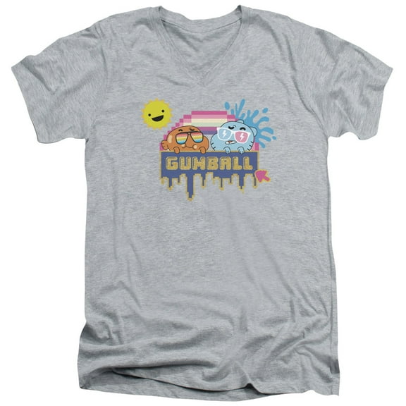 Amazing World Of Gumball - Sunshine - Slim Fit V Neck Shirt - X-Large