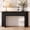 B-Black 1.4m, variant on OMCMUU 55 Inch Fluted Console Table with Drawers, OMCMUU Entryway Table Storage Cabinet for Living Room Sofa Table Behind Couch, Black Wood 1.4m Narrow Hallway Furniture
