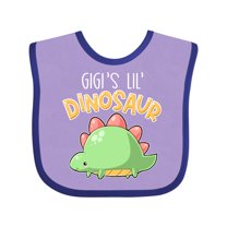 Inktastic Gigi's Lil' Dinosaur with Cute Stegosaurus Boys or Girls Baby Bib