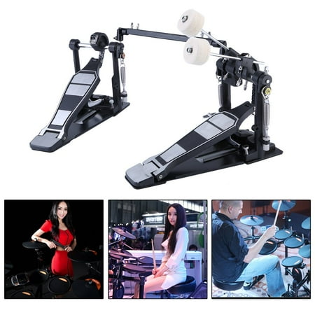 Classic Drum Pedal Dual Foot Kick Pedal Tension Spring And Single Chain Drive