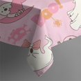 thumbnail image 5 of Halloween Cute Ghosts with Boo Square Tablecloth,Waterproof Square Table Cover,Wipeable Spillproof Washable Table Cover for Home Kitchen Party Decor 42"X42"(107x107cm), 5 of 6