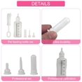 thumbnail image 4 of Feeding Bottle Set Cats with 3 nipples and 1 Cleaning Brush Nursing Kit for Dogs Cat Rabbit Hamster 50ML, 4 of 4