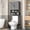 Wash Grey, variant on Vabches Over The Toilet Storage Cabinet, Farmhouse Over Toilet Storage Cabinet, Metal Frame with 2 Barn Doors, Home Space-Saving Toilet Rack for Bathroom, Toilet, Laundry Room.