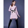 thumbnail image 3 of Lsupdaol Womens 1.85 Inch Wide PU Leather Obi Wrap Belt for Dress Coat Black, 3 of 5
