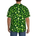 thumbnail image 5 of Wukai Happy St. Patrick's day Men's Casual Short-Sleeve Button Down Shirt - Lightweight Summer Dress Shirt for Daily Wear-Small, 5 of 7