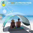 thumbnail image 2 of Carpa de playa Sportneer 245 x 142 cm con protección UV UPF 50+, 2 of 7