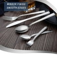 thumbnail image 4 of HUNNYCOOK 48-Piece Silverware Set with Steak Knives for 8, Stainless Steel Flatware Cutlery Set For Home Kitchen Restaurant Hotel, Kitchen Utensils Set, Mirror Polished, Dishwasher Safe, 4 of 8
