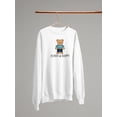 thumbnail image 3 of Funny And Happy Toy Bear Sweatshirt Women -Image by Shutterstock, Female Small, 3 of 4