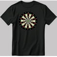 thumbnail image 1 of Logo Fléchettes Manches Courtes Blanc-Noir T-Shirt Homme / Femme K140 - Blanc - S, 1 of 2