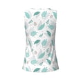 thumbnail image 5 of Picia Leaf Print Green Pattern Women's Workout Tank Top,Breathable Activewear,Slim Fit Athletic Top,Versatile Workout Moisture-wicking top-Large, 5 of 9
