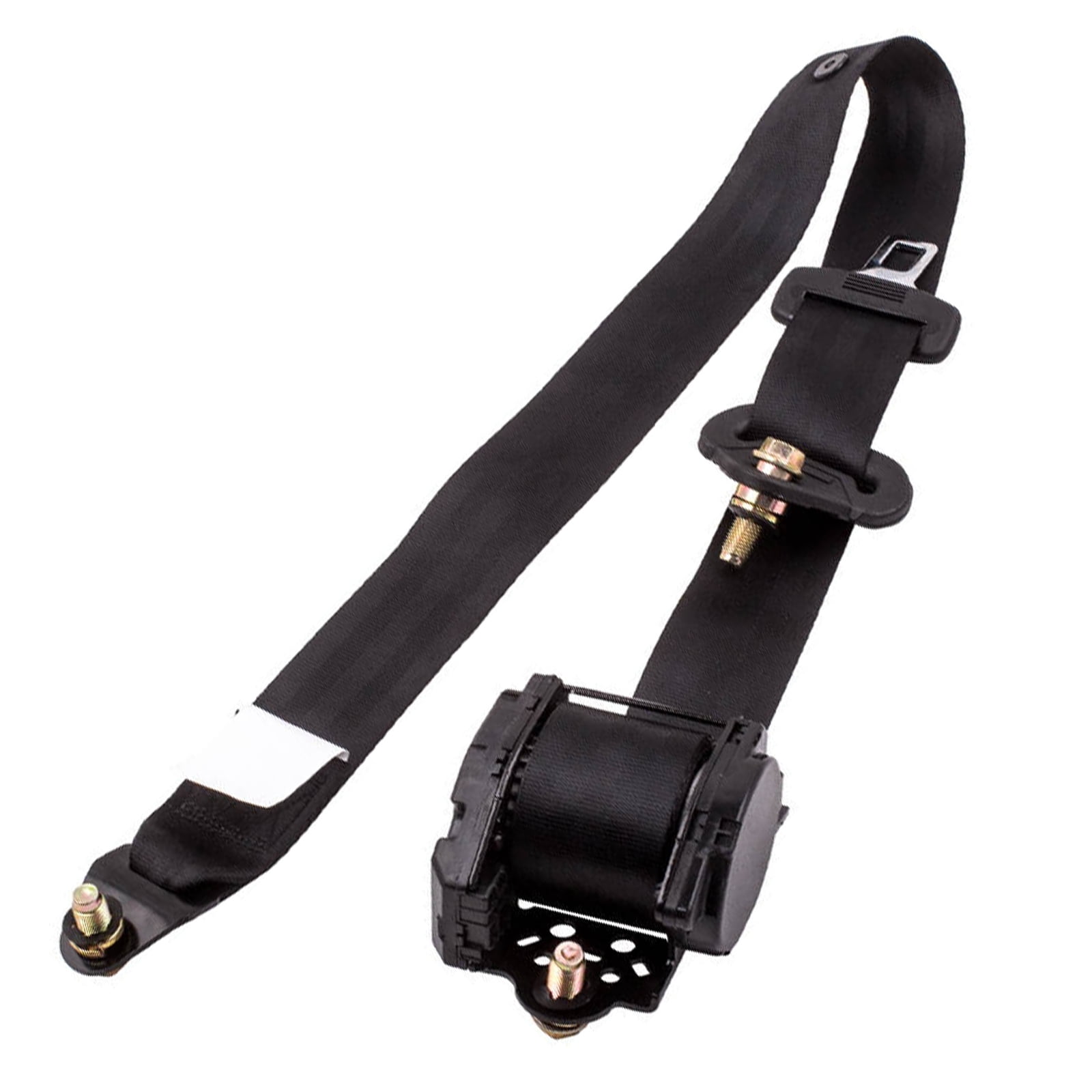 Universal 3 Point Retractable Car Seat Belt Car Safety Belt Automatic Car Front Seat Safety Belt Strap Buckle Kit Adjustable,Black