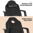 thumbnail image 6 of Artist hand Black Reclining Facial Bed Tattoo Massage Table Lash Bed Beauty Spa Salon Chair with Tray, 6 of 17