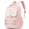 thumbnail image 5 of Fegat Girls School Backpack,Large Capacity Bookbag for 15.6 Inch Laptop,Teen Adults Waterproof Lightweight Travel Daypack for Middle School College,Pink, 5 of 7