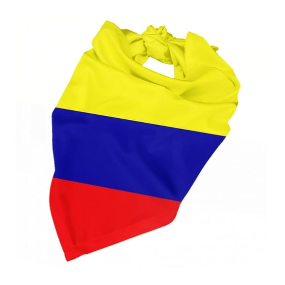 Colombian Flag Puppy Bandana Printing Dog Bib Scarf For Small Medium Large Dogs Cats Pets
