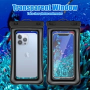 2 Pack Waterproof Floating Phone Pouch Cellphone Dry Bag Underwater Case, For , Samsung, Google, LG And More, Black