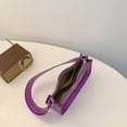 thumbnail image 2 of Bolso Bandolera Elegante para Mujer PU Axilas Viajes Al Aire Libre () Morado, 2 of 3