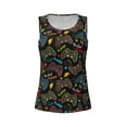 thumbnail image 3 of Picia Play Game3 Pattern Women's Workout Tank Top,Breathable Activewear,Slim Fit Athletic Top,Versatile Workout Moisture-wicking top-Large, 3 of 9