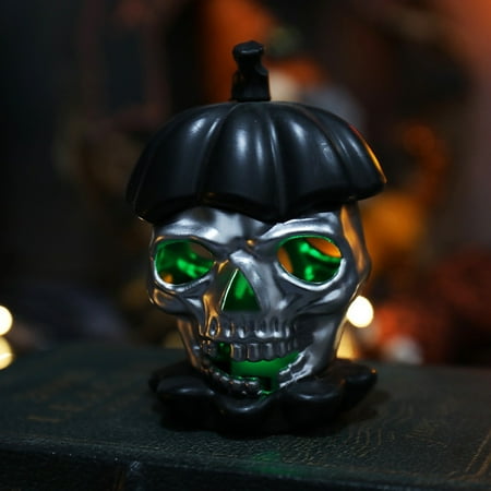 

Small Ornament Set Electronic Candle Lamp Festival Pumpkin Party Props Scene Cloth