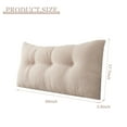 thumbnail image 2 of Lovote Headboard Pillow, Teddy Velvet Fabric, Bed Rest Reading Pillow, Removable & Washable Cover, Daybed Wedge Pillow for Twin Beds, 2 of 9