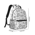 thumbnail image 2 of Goofa Sea Turtle Pattern Comfortable Student Backpack - Ergonomic Design, Durable, Water-Resistant, Multi-Compartment,Travel, and Outdoor Activities, 2 of 5
