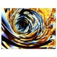 thumbnail image 2 of Fractal 3D Whirlwind Stripes - Abstract Canvas Art Print, 2 of 3