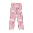 thumbnail image 4 of Kdxio Pink Flamingo Print Men's Sleep Pajama Pant Lounge Pants with Pockets, 4 of 8