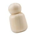 thumbnail image 3 of BLESIYA 6xWooden Peg Dolls Unfinished People Figures Blank Peg Doll for DIY Craft 68mmx40mm 6 Pcs, 3 of 8