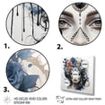 thumbnail image 3 of Designart "Mexican Watercolor Day of the Dead Diva III" Fashion Framed Wall Art - Glam Blue Woman Mexican Entryway Framed Wall Art, 3 of 6