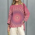 thumbnail image 2 of MEICHEN Women Long Sleeve Crew Neck Tee Tops Trendy Casual Blouses Spring Clothes Pullover Shirts, 2 of 5