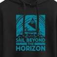 thumbnail image 3 of Sail Beyond The Horizon  - Ladies Juniors Cropped Pullover Hoodie, 3 of 5