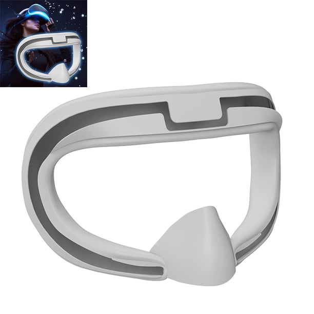 Almohadilla Facial para Máscara Cojín Cubierta Silicona Transpirable Oculus Quest 3