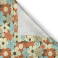 thumbnail image 6 of Ambesonne Floral Valance & Curtain, Retro Simple Flowers, 55"x45", Multicolor, 6 of 6