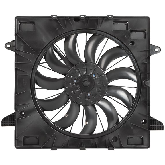 SCITOO Engine Radiator Cooling Fan Assembly Compatible with 2020-2023 for Cadillac for XT5/XT6 3.6L 2020-2022 for Chevrolet for Blazer 3.6L 2020-2023 for GMC for Acadia 3.6L; Replace GM3115321;