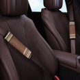 thumbnail image 3 of Chririnla Leopard Geometric Print Car Seat Belt Pads 2 Pack, Car Seat Belt Pads Covers Polyester Fabric Magic Tape Washable for SUV Truck Sedan, 3 of 8