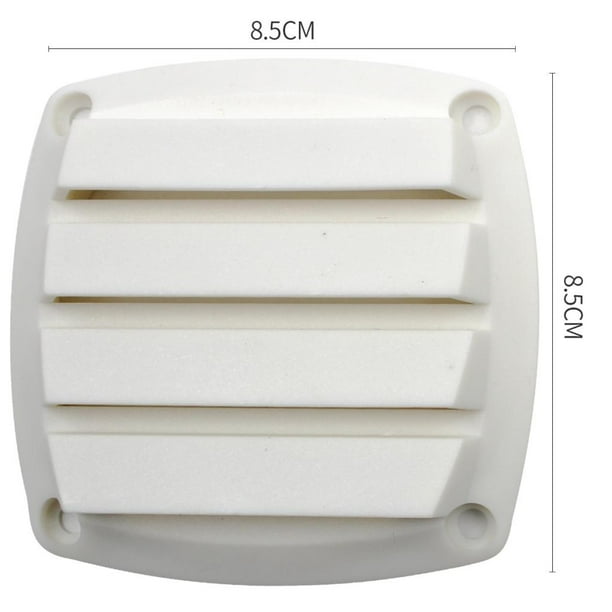 Ventilador de ventilación de plástico redondo 3 pulgadas Manguera Casco Ventilación de aire Barco Plástico - Blanco Cola Ventilaciones marineras redondas