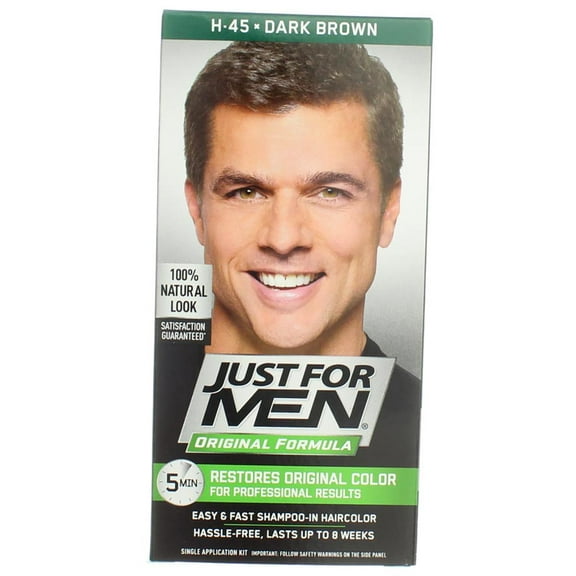 4 Pack - JUST FOR MEN Hair Color H-45 Dark Brown 1 Each
