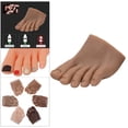 thumbnail image 3 of HILABEE Soft Silicone Nail Practice Foot Model Movable Manicure Mannequin Fake Toes Equipment for Beginners Artists Beginners Training Left C, 3 of 9