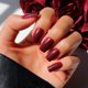 thumbnail image 1 of Press On Nails Glamnetic Cherry Mocha, acabado brillante, rojo oscuro, 1 of 6