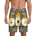 thumbnail image 2 of Rocae Bee Kind for Men's Soft Sleep Pajama Shorts, Waistband and Pockets, 2 of 9