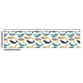 thumbnail image 2 of Whale Fabric by the Yard, Repeating Pattern with Colorful Cartoonish Aquatic Mammal Animals on Plain Backdrop, Upholstery Fabric for Dining Chairs Home Decor Accents, 1 Yard, Multicolor by Ambesonne, 2 of 4