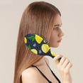 thumbnail image 3 of Yellow Retro Lemon Hair Brush - Smoothing Brush for Women, Durable & Tangle-Free Design, 3 of 6