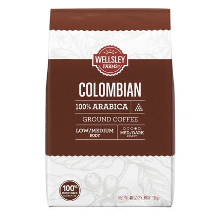 Wellsley Farms Colombian Ground Coffee, 40 oz.